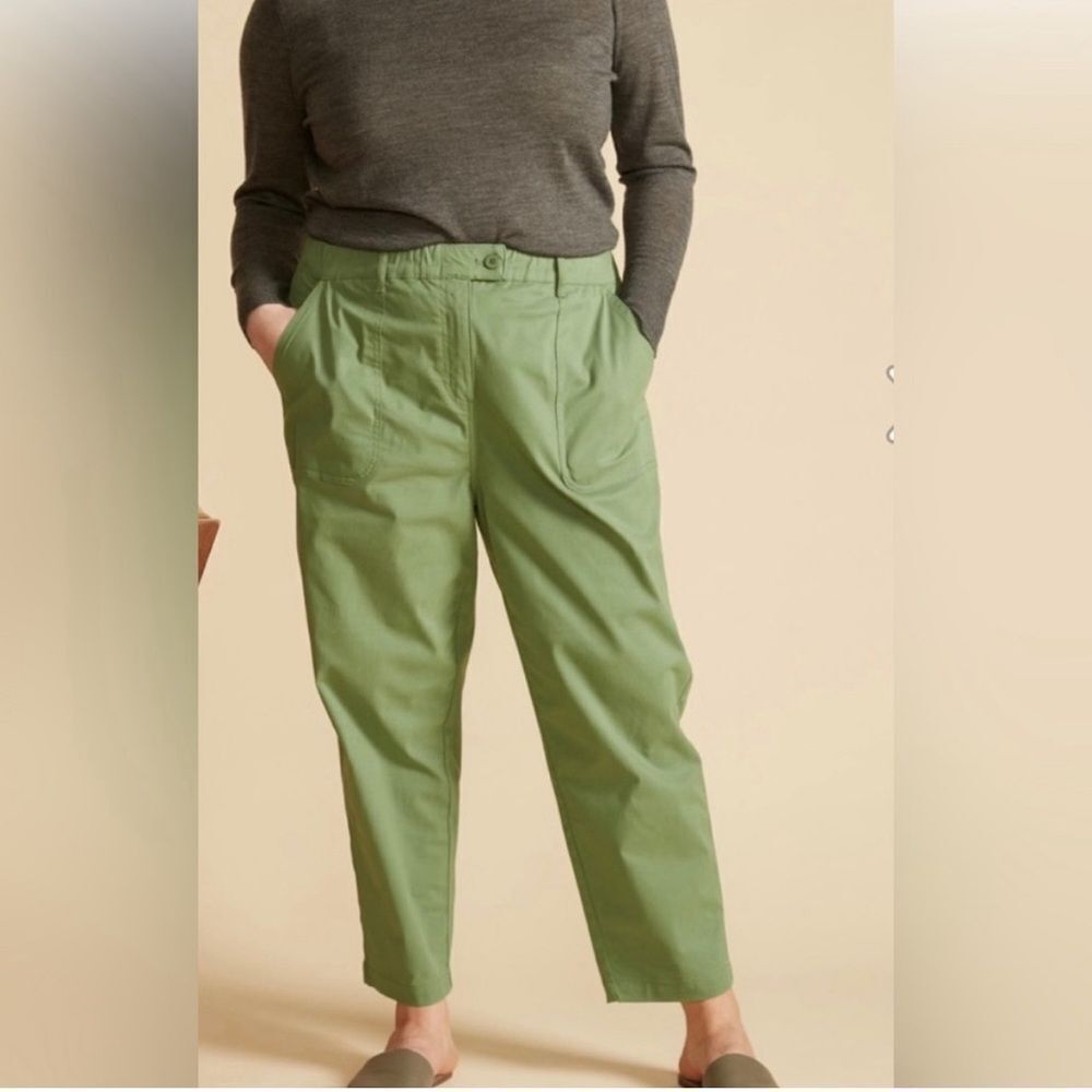 Universal standard breezy weekend pants elm green